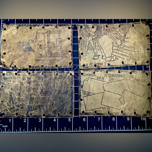 Antique Leather Postcards | Early 1900s - Picture 2 of 7